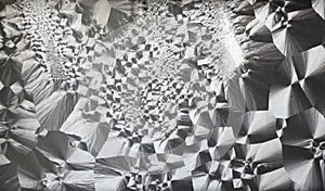 Abstract Pattern on the Old Glass Window